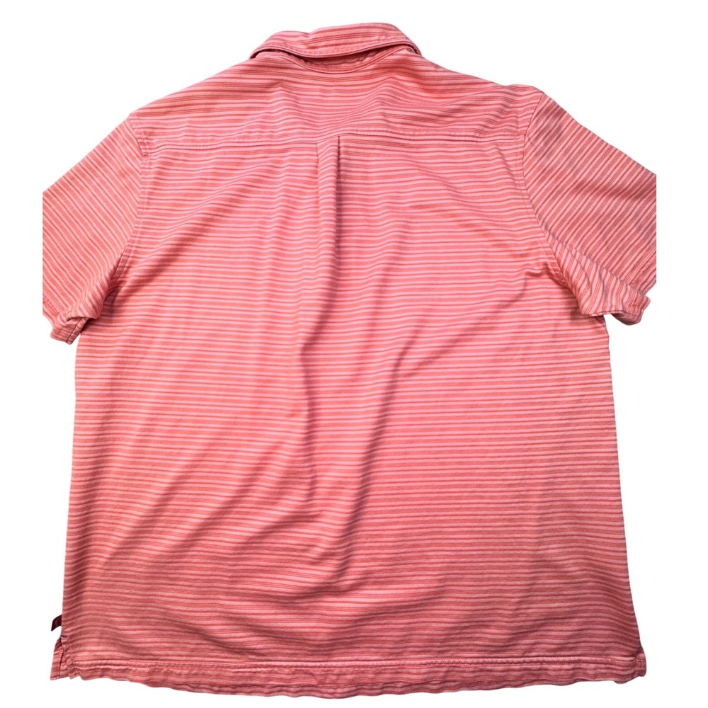 Tommy Bahama Mens XXL Coral Striped Pima Cotton Blend Short Sleeve Polo Shirt - Picture 9 of 9